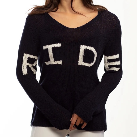 Goode Rider The Ride Sweater, Navy - Picture 1 of 5